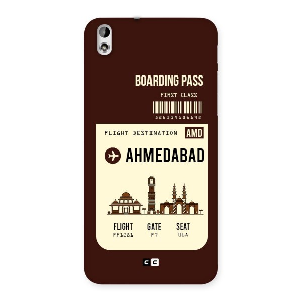 Ahmedabad Boarding Pass Back Case for HTC Desire 816
