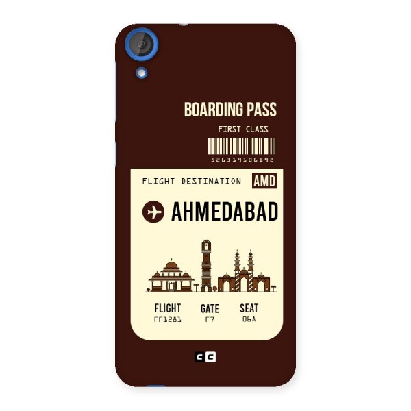 Ahmedabad Boarding Pass Back Case for HTC Desire 820
