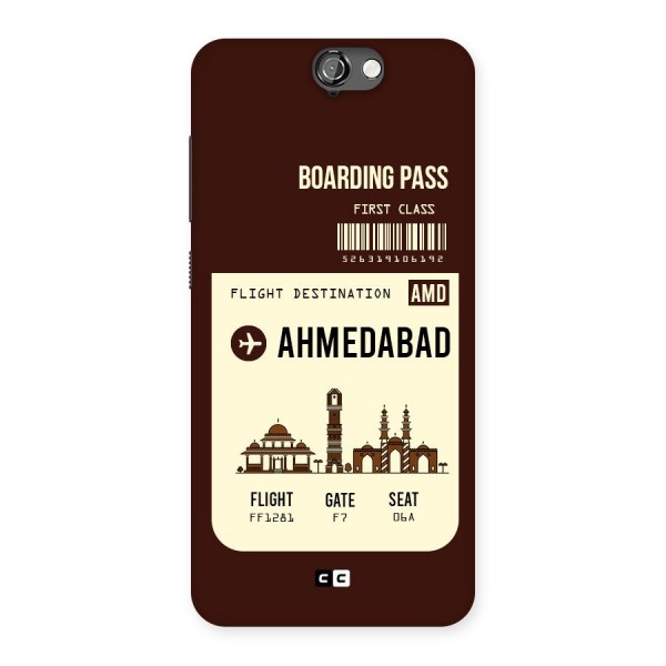Ahmedabad Boarding Pass Back Case for HTC One A9