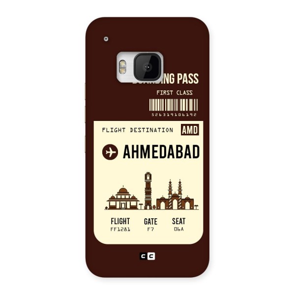 Ahmedabad Boarding Pass Back Case for HTC One M9