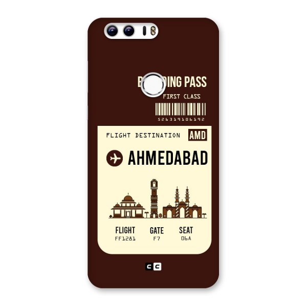 Ahmedabad Boarding Pass Back Case for Honor 8