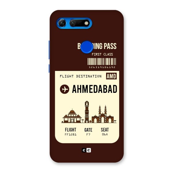 Ahmedabad Boarding Pass Back Case for Honor View 20