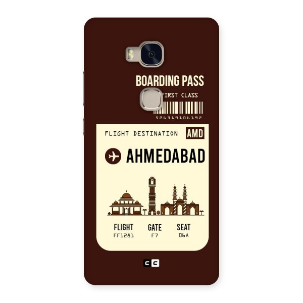 Ahmedabad Boarding Pass Back Case for Huawei Honor 5X
