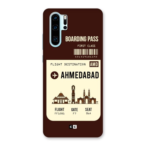 Ahmedabad Boarding Pass Back Case for Huawei P30 Pro