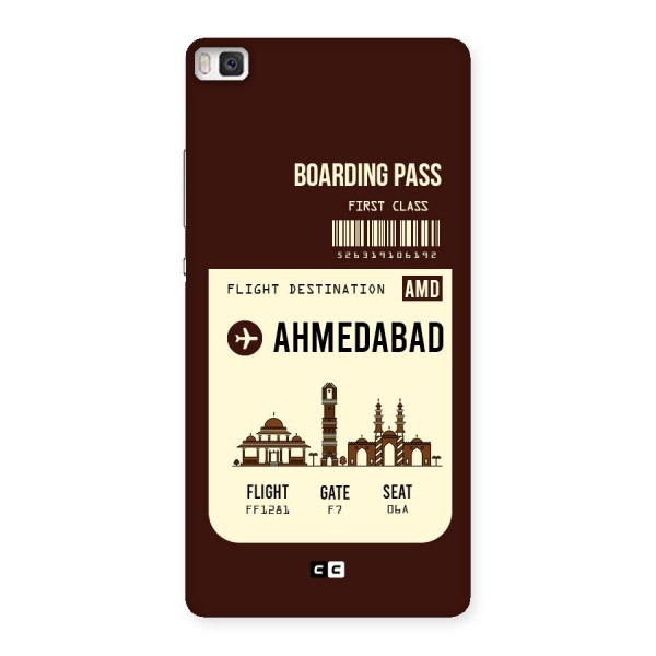 Ahmedabad Boarding Pass Back Case for Huawei P8