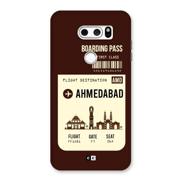 Ahmedabad Boarding Pass Back Case for LG V30