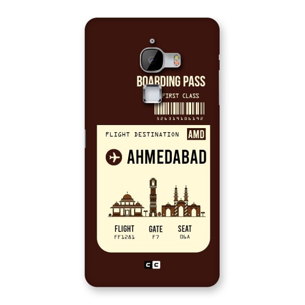 Ahmedabad Boarding Pass Back Case for LeTv Le Max