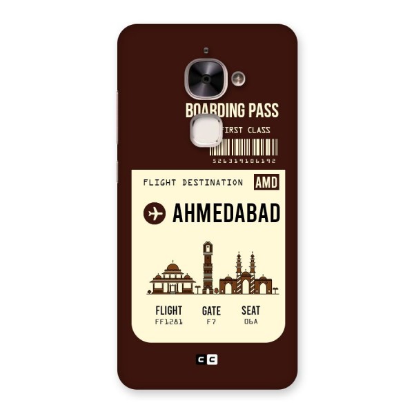 Ahmedabad Boarding Pass Back Case for Le 2