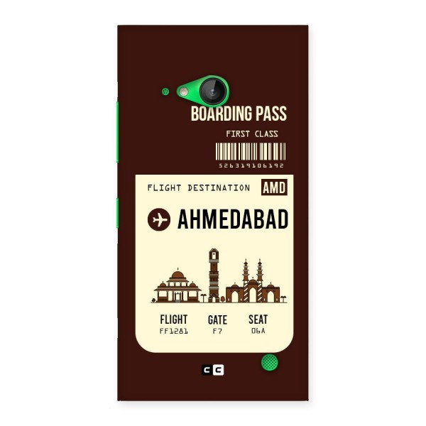 Ahmedabad Boarding Pass Back Case for Lumia 730