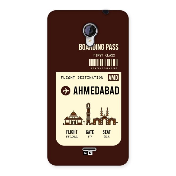 Ahmedabad Boarding Pass Back Case for Micromax Unite 2 A106