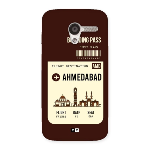 Ahmedabad Boarding Pass Back Case for Moto X