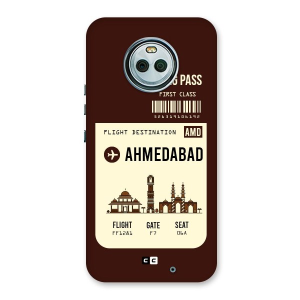 Ahmedabad Boarding Pass Back Case for Moto X4