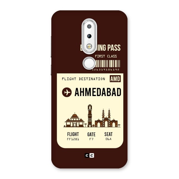 Ahmedabad Boarding Pass Back Case for Nokia 6.1 Plus