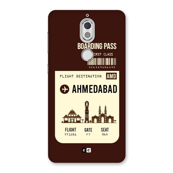 Ahmedabad Boarding Pass Back Case for Nokia 7