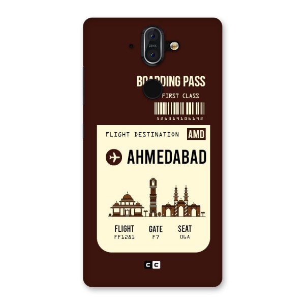 Ahmedabad Boarding Pass Back Case for Nokia 8 Sirocco