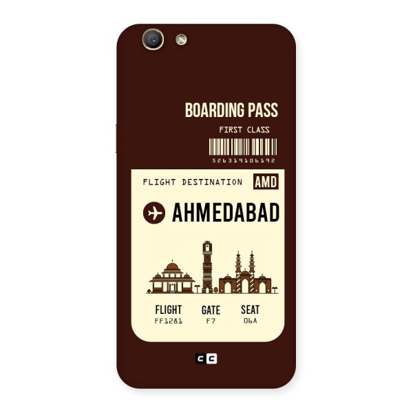 Ahmedabad Boarding Pass Back Case for Oppo A59