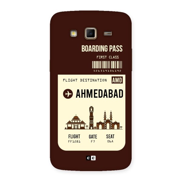Ahmedabad Boarding Pass Back Case for Samsung Galaxy Grand 2