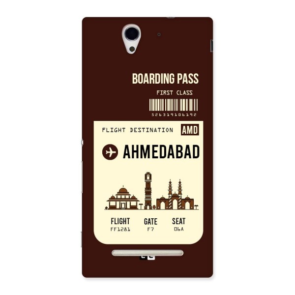 Ahmedabad Boarding Pass Back Case for Sony Xperia C3