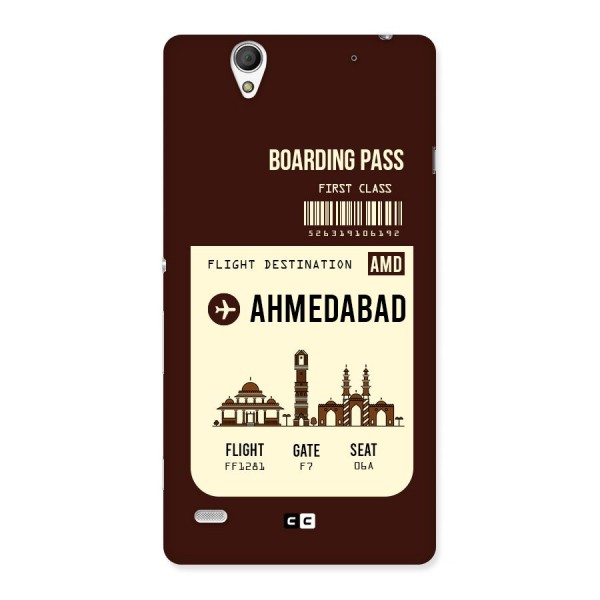 Ahmedabad Boarding Pass Back Case for Sony Xperia C4
