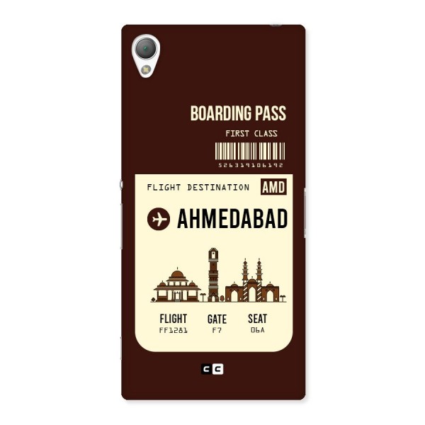 Ahmedabad Boarding Pass Back Case for Sony Xperia Z3