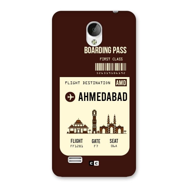 Ahmedabad Boarding Pass Back Case for Vivo Y21