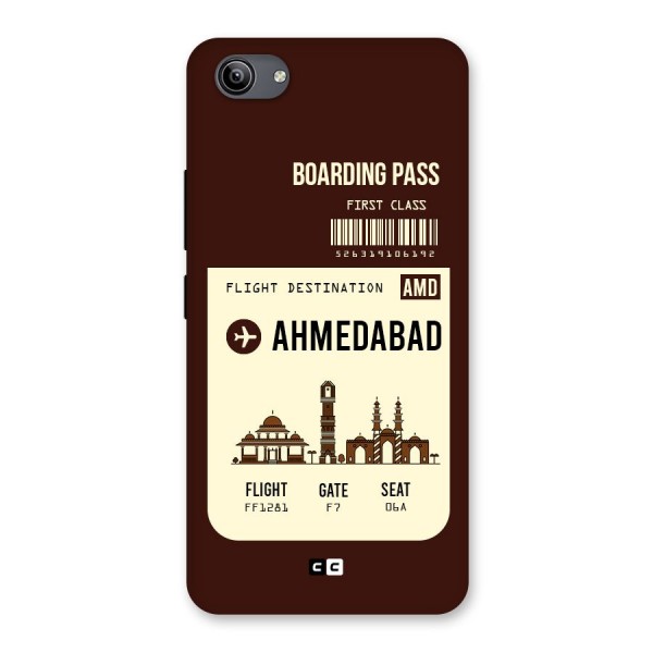 Ahmedabad Boarding Pass Back Case for Vivo Y81i
