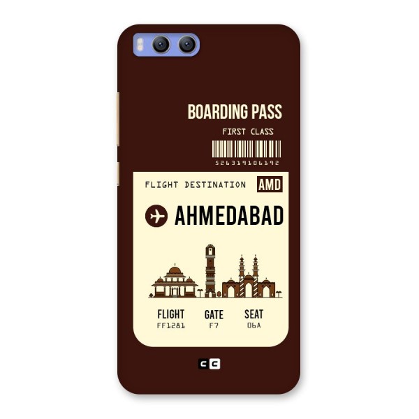 Ahmedabad Boarding Pass Back Case for Xiaomi Mi 6