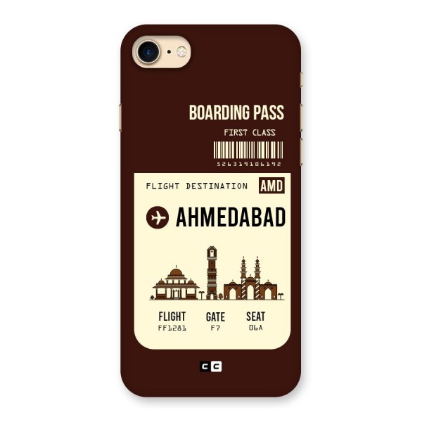 Ahmedabad Boarding Pass Back Case for iPhone 7