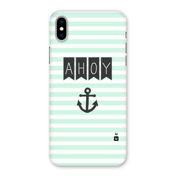 Ahoy Sailor Back Case for iPhone XS