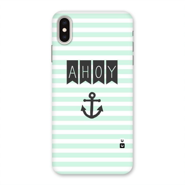 Ahoy Sailor Back Case for iPhone XS Max