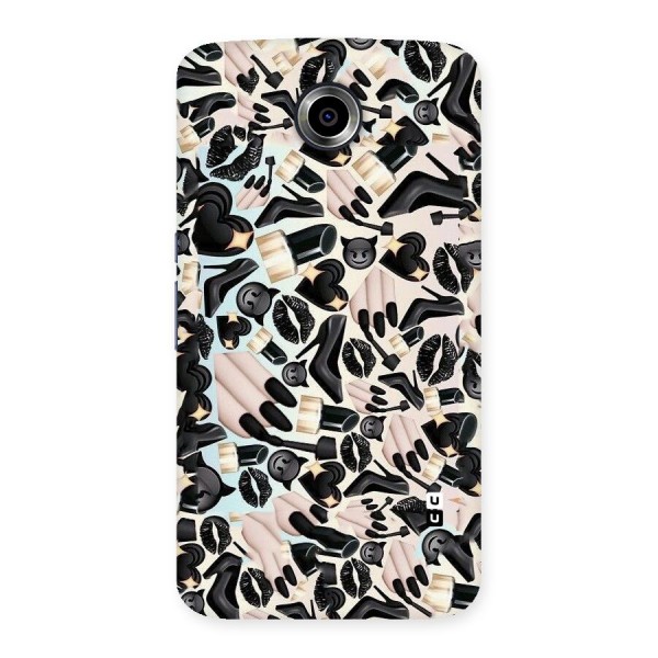 All Black Love Back Case for Nexsus 6