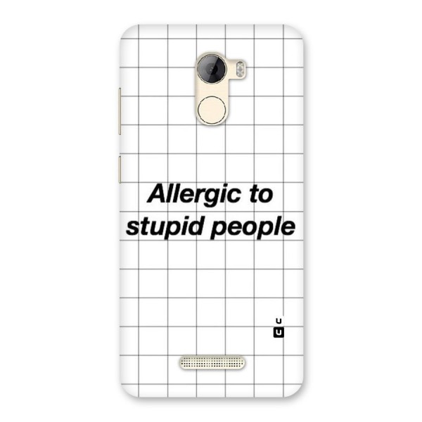 Allergic Back Case for Gionee A1 LIte