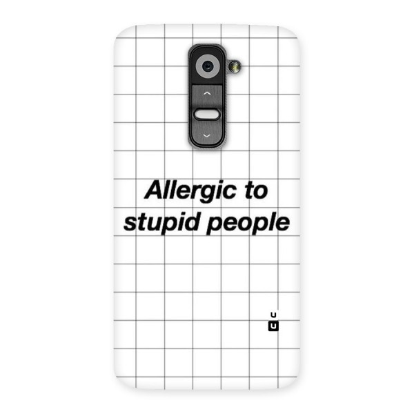 Allergic Back Case for LG G2