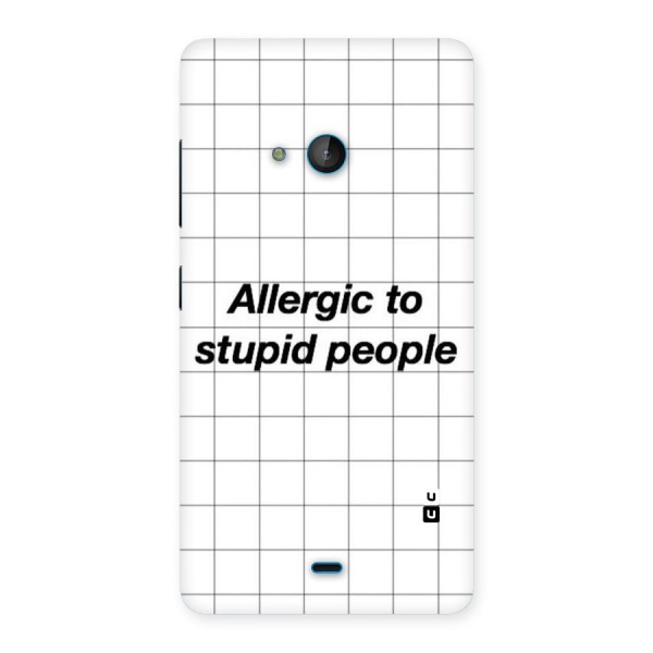 Allergic Back Case for Lumia 540