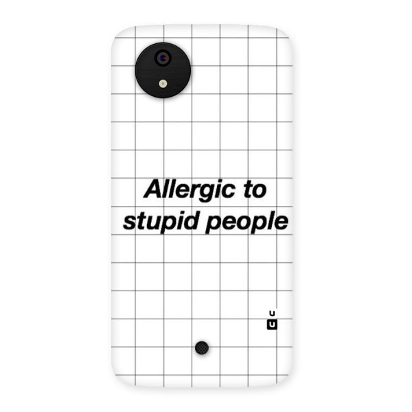 Allergic Back Case for Micromax Canvas A1
