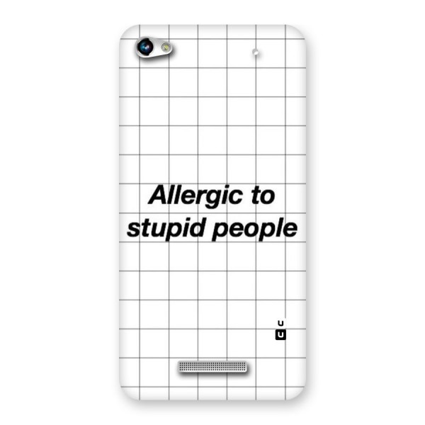 Allergic Back Case for Micromax Hue 2