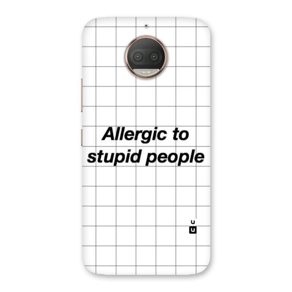 Allergic Back Case for Moto G5s Plus