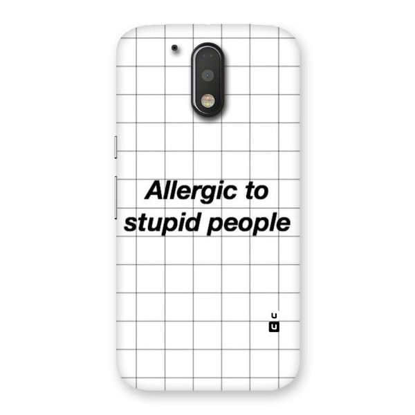 Allergic Back Case for Motorola Moto G4