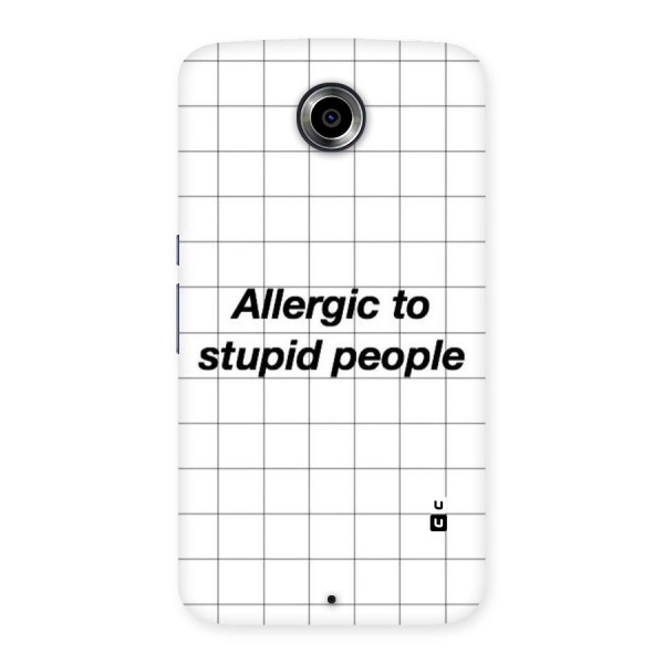 Allergic Back Case for Nexsus 6