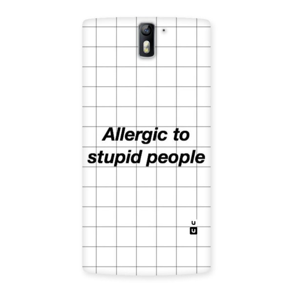 Allergic Back Case for One Plus One