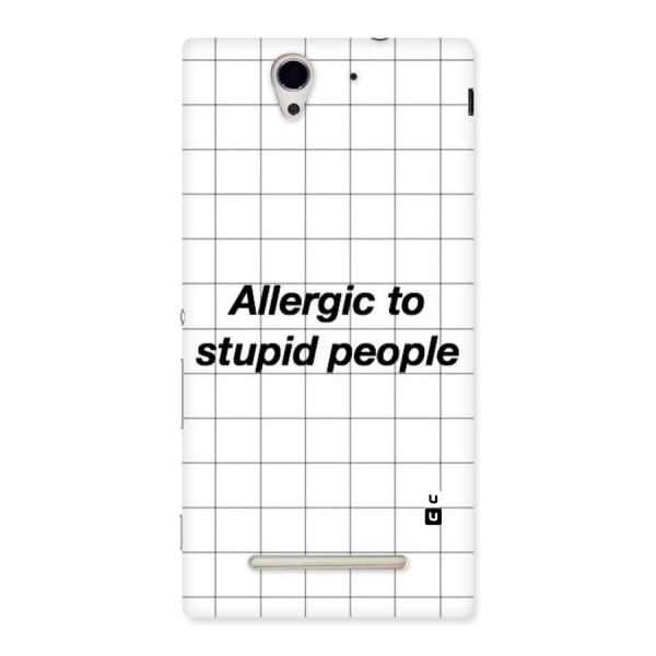 Allergic Back Case for Sony Xperia C3