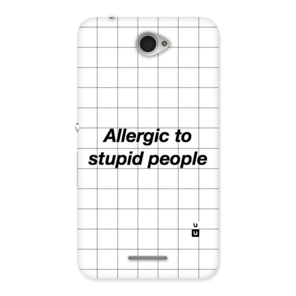 Allergic Back Case for Sony Xperia E4