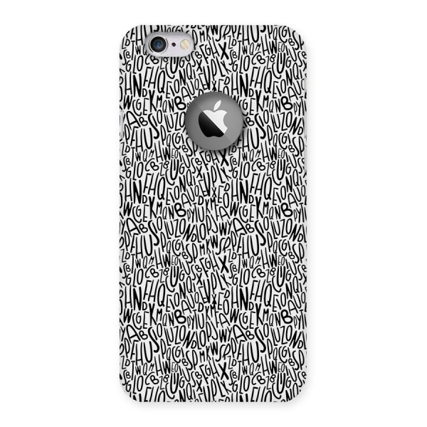 Alphabet Seamless Abstract Back Case for iPhone 6 Logo Cut