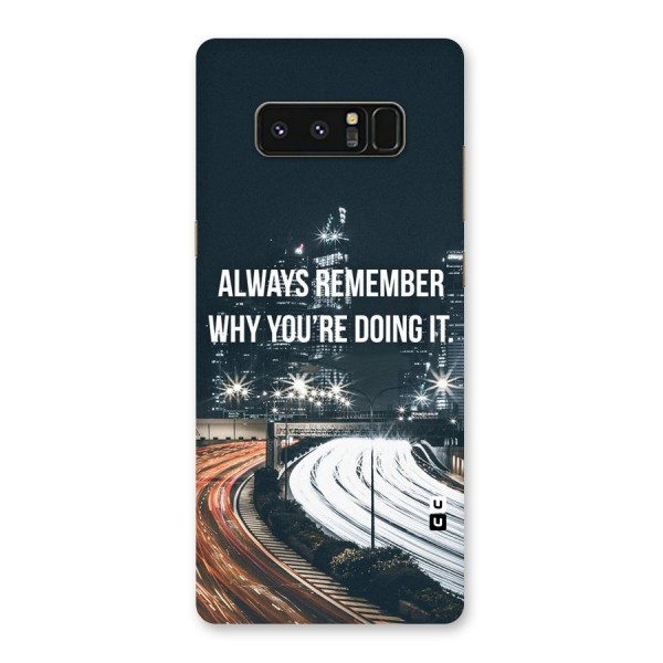 Always Remember Back Case for Galaxy Note 8
