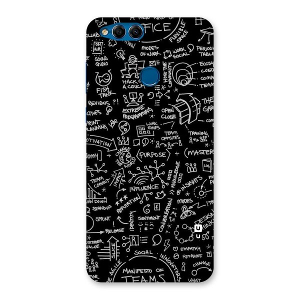 Anatomy Pattern Back Case for Honor 7X