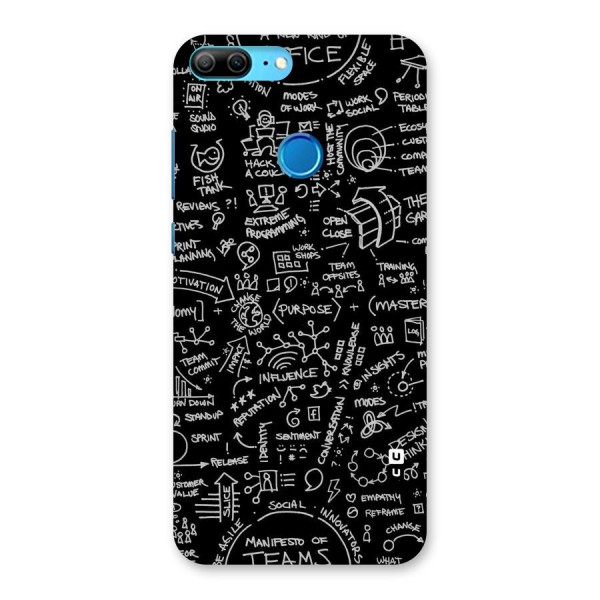 Anatomy Pattern Back Case for Honor 9 Lite