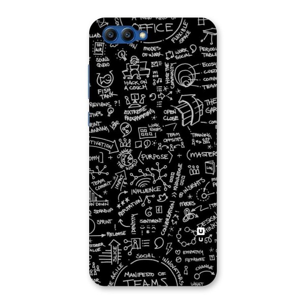 Anatomy Pattern Back Case for Honor View 10