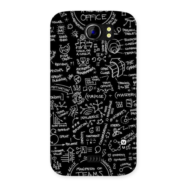 Anatomy Pattern Back Case for Micromax Canvas 2 A110