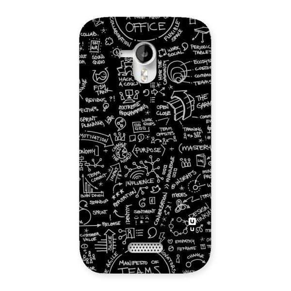 Anatomy Pattern Back Case for Micromax Canvas HD A116