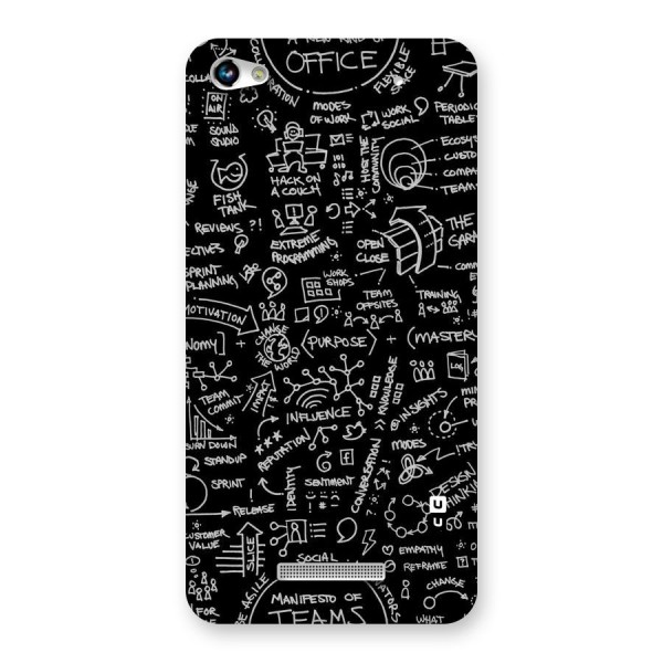 Anatomy Pattern Back Case for Micromax Hue 2